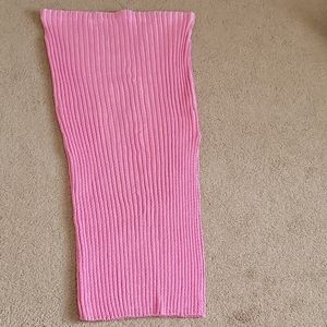 Pink sweater skirt